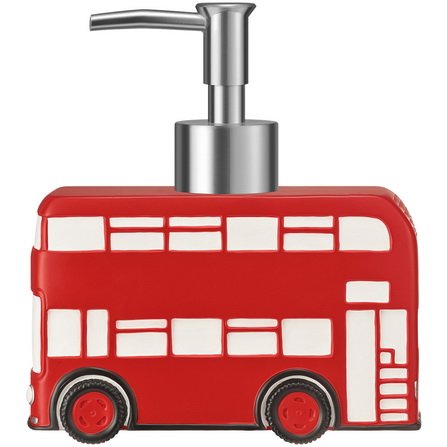 Red Bus Resin Soap Dispenser